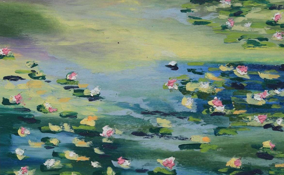Violet Lilies print