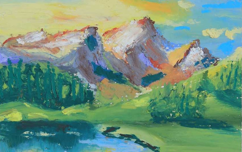 The Mountains at Sunrise