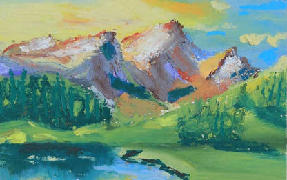 The Mountains at Sunrise