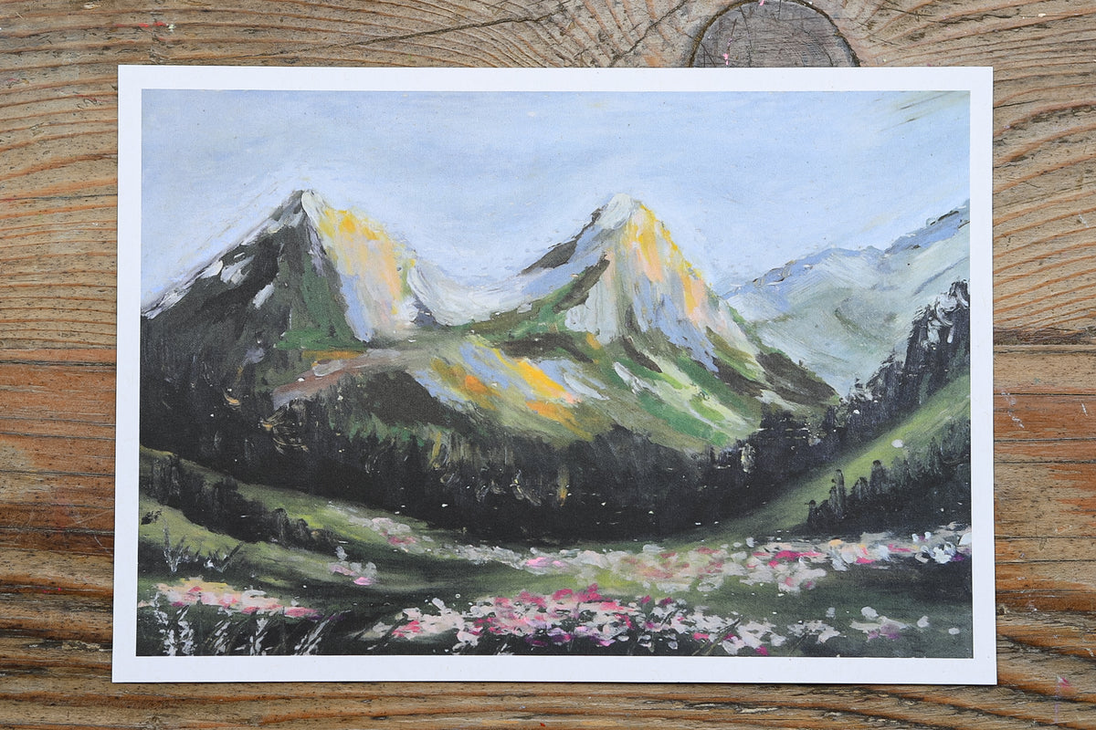 Somewhere in the Alps Print