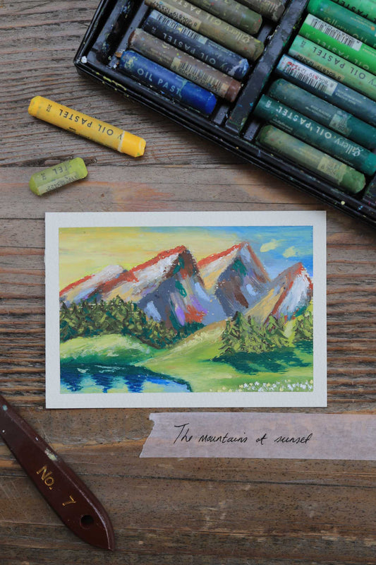 The Mountains at Sunset