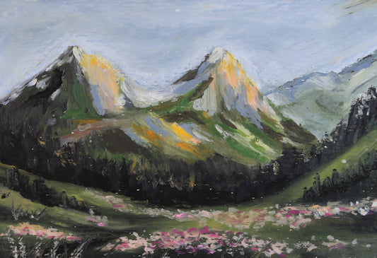 Somewhere in the Alps Print